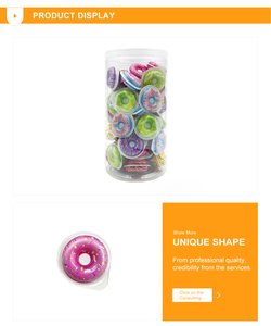 Novedad en forma de donut, caramelos de gelatina recubiertos de azúcar, caramelo de mascar con sabor a fruta - Product Image 2