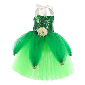 Navidad Cosplay fiesta elegante niñas <span class=keywords><strong>princesa</strong></span> inspirado <span class=keywords><strong>Tinkerbell</strong></span> vestido Halloween carnaval cumpleaños Hada mariposa disfraces - Product Image 2