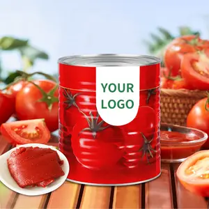カスタムメイドのトマトペースト包装錫トマトペーストケチャップ400g缶詰トマトペースト