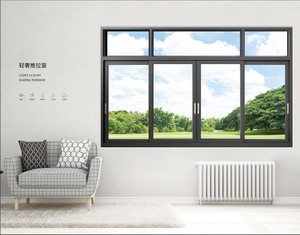 Thiết kế hiện đại cửa sổ trượt Hàn Quốc và vỉ nướng cửa uPVC khung hợp kim nhôm cho phòng tắm nắng & nhà kính - Product Image 1