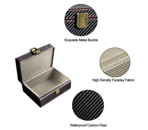 Caja Antimagnética para Llaves de Auto, Caja de Almacenamiento Grande con Protección Faraday para Teléfono Móvil, Bloqueador de Señal RFID, Personalizable - Product Image 4