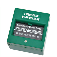 Bouton d'ouverture de porte d'urgence de système de contrôle d'accès de commutateur de coupure de verre de protection contre l'incendie