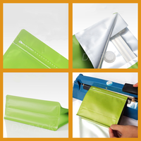 Sac d'emballage pour grains de café avec valve, sac en aluminium scellé, sac refermable réutilisable pour poudre, aliments et noix