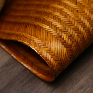 Handmade Bamboo Woven Tea Mat Rectangle Zen Style Tea Ceremony Accessory Mats Pads - Product Image 4