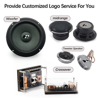 Kit de haut-parleurs de voiture Hi-Fi 3 voies 6,5 pouces optimisé pour amplificateur DSP, modification sonore professionnelle, alternative aux haut-parleurs de milieu de gamme 6,5 pouces d'origine.