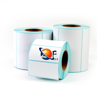 Papier autocollant pour étiquettes d'expédition thermique directe, de bonne qualité, imperméable, bon marché, en rouleau