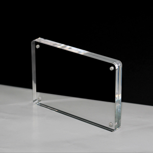 Cadre photo rectangulaire magnétique sans cadre en acrylique <span class=keywords><strong>MiYu</strong></span>, best-seller, cristal, 4x6 pouces - Product Image 2