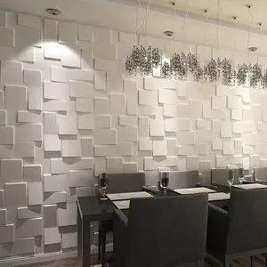 YIWU QIYE 3DPVC azulejos de pared tridimensionales aplicar y pelar instantáneamente 50*50cm azulejos de pared decorativos para interiores