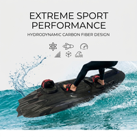 Planche de surf à jet d'eau en fibre de carbone de qualité professionnelle Jetfly IGEEK, 62 km/h avec moteur à essence de 3,2 L pour le surf à grande vitesse