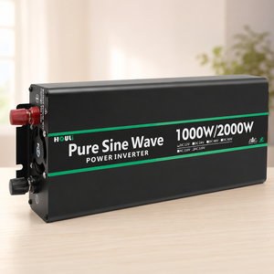 Inversor de Corriente de Onda Sinusoidal Pura de 2KW 3KW 4KW, 12V 24V 48V DC a 120V 230V AC, para Sistemas Solares Domésticos y de Autocaravanas, OEM ODM - Product Image 1
