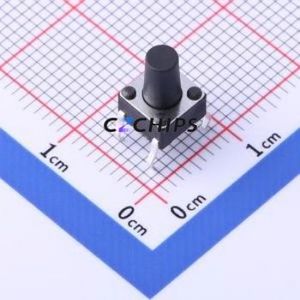TSD001B09026A Tactile Switch Through hole Component (THT)-4P,6x6mm Switch Round Button 2.6N Through Hole 6mm - Product Image 1