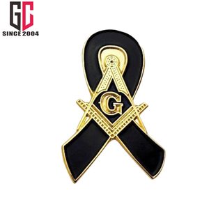 15年工場カスタムブラックライヴスマゾニックメタルエナメルラペルピンクラフトギフト - Product Image 4