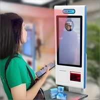 Système de caisse enregistreuse de paiement en libre-service pour supermarché avec scanner, imprimante, machine TPV à reconnaissance faciale et paiement tactile