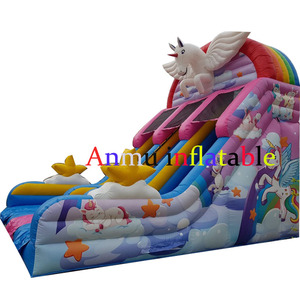 Le jeu d'extérieur le plus populaire - Toboggan gonflable licorne commercial, château gonflable pour enfants avec toboggan - Product Image 4