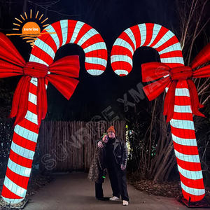 Personalizado Comercial Grande LED al aire libre caminar a través <span class=keywords><strong>de</strong></span> bastón <span class=keywords><strong>de</strong></span> caramelo <span class=keywords><strong>de</strong></span> <span class=keywords><strong>Navidad</strong></span> iluminado para el centro comercial decoración <span class=keywords><strong>de</strong></span> dulces <span class=keywords><strong>de</strong></span> <span class=keywords><strong>Navidad</strong></span> - Product Image 3