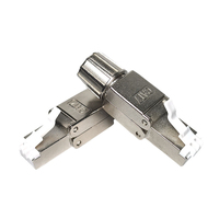Conector sin herramientas 8P8C Cat7 RJ45, aleación de Zinc, terminación Cat8 completamente blindada, enchufe Modular para Cable Ethernet, conector 8P8C RJ45