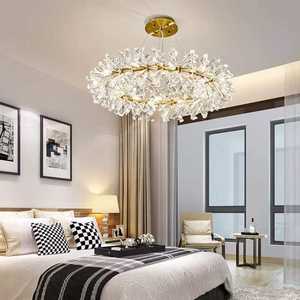 Роскошная люстра для гостиной, хрустальные люстры, освещение, Золотая/хромированная полированная сталь, современная светодиодная люстра - Product Image 6