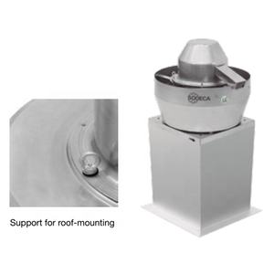 Ventilateurs d'extraction SODECA neufs, montés sur le toit, avec sortie d'air verticale et capot en aluminium, pour une installation sur tout type de toit. - Product Image 4