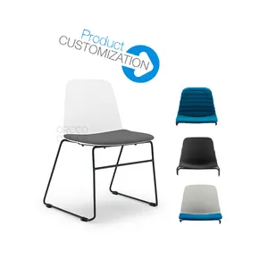 Original Design Office Ergonomic Executive Fabric Plastic Steel Frame Visitor Training Library Meeting Room Conference Chair