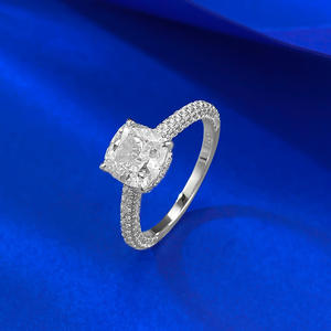 Nouvelle bague en argent S925 pour femme, forme d'oreiller, fleur de glace blanche, accessoires de <span class=keywords><strong>mariage</strong></span> - Product Image 3