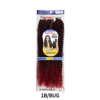 Extensions de cheveux au crochet GoGo Curl Braid Freetress 3X Pacific Curl Spring Ripple Passion Twist Curly Deep Water Wave 18 pouces