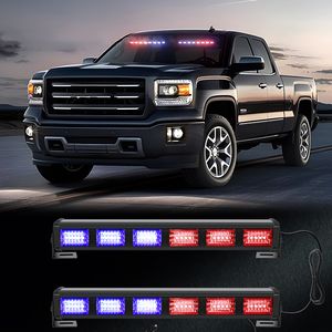 Bandes lumineuses de signalisation d'urgence, clignotants de sécurité, lumières pare-soleil pour pare-brise avant et arrière - Product Image 5