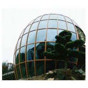 JUZHIYI Panneaux courbés personnalisés Portes de douche en verre trempé incurvé pour salle de bain Cuisine Extérieur et escalier Rideaux solaires de qualité - Product Image 3