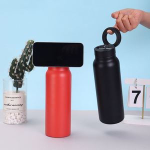 For Magnetic Lid Space Bottle 304/201 Stainless Steel <b>Large</b> Capacity Vacuum Insulated 6-12 Hours Insulation Customizable Cup - Product Image 1