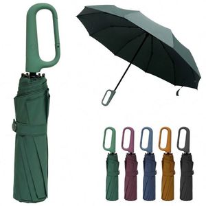 Contemporary Limited - Time Offer Folding Umbrella Fully-Automatic UV Protection Umbrella with Bag <b>Hook</b> - Product Image 1