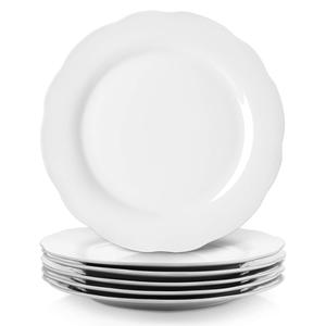 Seramik beyaz Minimalist çanak tarak tasarım plaka porselen hizmet için avrupa tarzı düğün şarj çevre dostu partiler - Product Image 3