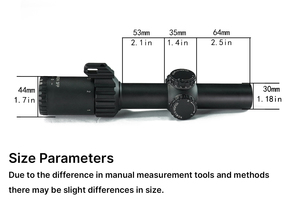 Longue-vue BANGBANG 1-6X24 SFP en aluminium, tube de 30 mm, légère, étanche, anti-buée, antichoc, pour la chasse et les activités de plein air - Product Image 4