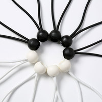 Corde élastique à noyau en nylon à tête sphérique à réglage rapide 4mm de sécurité élevée pour une fixation instantanée de la tente
