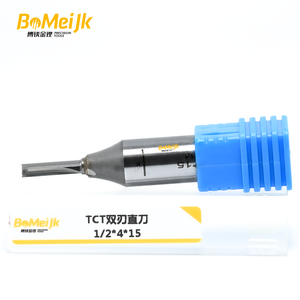 BoMeiJK <span class=keywords><strong>Fraise</strong></span> droite TCT à 2 dents, <span class=keywords><strong>extra</strong></span> <span class=keywords><strong>longue</strong></span> durée de vie, en carbure résistant à l'usure - Product Image 2
