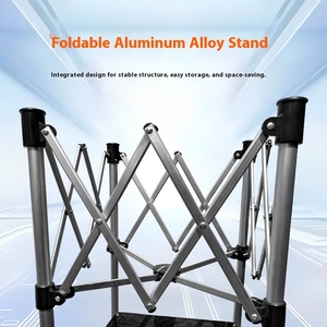 TuoLian Durable pliant Pickleball chariot de rangement en alliage d'aluminium pour enfants adultes Mobile Portable entraînement balle panier - Product Image 3