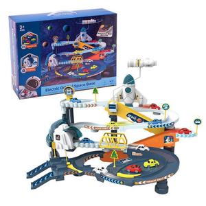 Jouet de voiture de parking électrique en plastique Dinosaure Panshan, aventure spatiale, parking, rail de voiture pour garçons - Product Image 5