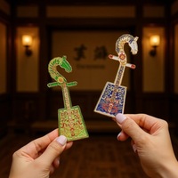 Produits culturels créatifs originaux en métal à l'effigie de la tête de cheval de Mongolie intérieure - Souvenirs en relief tridimensionnel