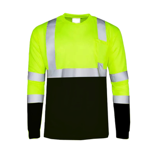 Maglietta di Sicurezza Huaweina ANSI Classe 2 ad Alta Visibilità, Traspirante, ad Asciugatura Rapida, Assorbente, Uniforme da <span class=keywords><strong>Lavoro</strong></span> con Logo Personalizzato - Product Image 1