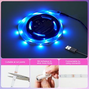 Timelux <b>USB</b> <b>LED</b> Strip <b>Light</b> 32.8ft Multicolor Remote Control Dimmable for Bedroom - Product Image 6
