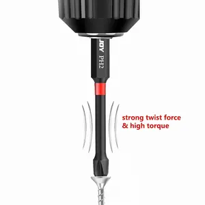 TOOLJOY PH2 25mm 50mm 65mm 100mm güç tornavida uçları için 150mm manyetik darbe uçları