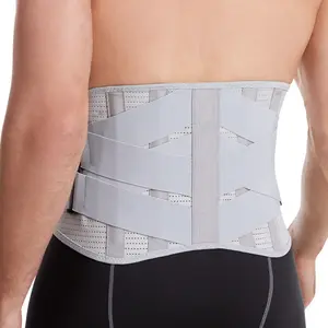 2024 FELE Custom Logo Neoprene Waist Support Belt Gym Sports Adjustable Waistband Double Pull Medical Waist Trainer