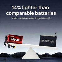 Batterie Lipo de haute qualité 320wh/kg, nouvelle technologie, 40000mah, 6S, 12S, 14S, 10C, pour drone FPV et drones UAV Evtol