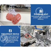 Machine automatique à nouer les nœuds de cordon en nylon pour étiquettes volantes Machine à enfiler les étiquettes volantes