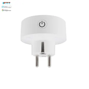 Prise de courant d'usine RSH compatible Alexa et Google Tuya Smart Home 10a prise EU avec moniteur d'alimentation prise intelligente Wi-Fi