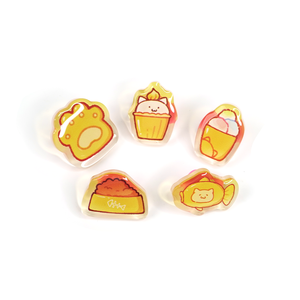 Cá nhân hoá tùy chỉnh in rõ ràng mờ Epoxy <span class=keywords><strong>Acrylic</strong></span> chân phù hiệu với long lanh - Product Image 2