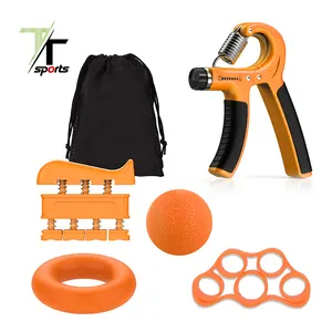 5 Stk/set Gym Fitness Verstelbare Vinger Sterkte Trainer Pols Onderarm Grip Workout Handgreep Strengthener Set