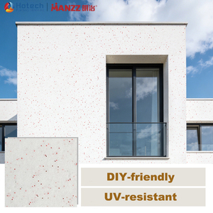 MANZZ <span class=keywords><strong>Marra</strong></span> Stone Trowel : Revêtement mural extérieur décoratif à effet pierre réaliste, couleurs noir, gris, or, résistant aux intempéries - Product Image 1