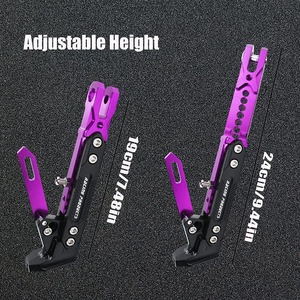 Support de réglage universel CNC en aluminium pour béquille latérale de moto et scooter, accessoires de moto modifiés - Product Image 5