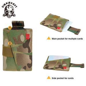 Portefeuille tactique Sinairsoft en nylon et polyester, porte-cartes de crédit avec pince à billets et pochette tactique, équipement de défense personnelle - Product Image 4