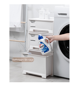 Nhà Máy Bán Buôn PP Nhựa Trong Suốt Rõ Ràng Và Trắng Hộ Gia Đình Lưu Trữ Ngăn Kéo Và Tủ Lưu Trữ Ngăn Kéo Tổ Chức - Product Image 6