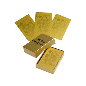WJPC-Bonne Qualité Or Cartes De Poker En Gros Cartes À Jouer Dorées - Product Image 3
